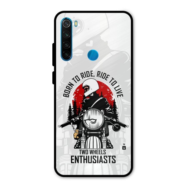 Ride To Live Metal Back Case for Redmi Note 8