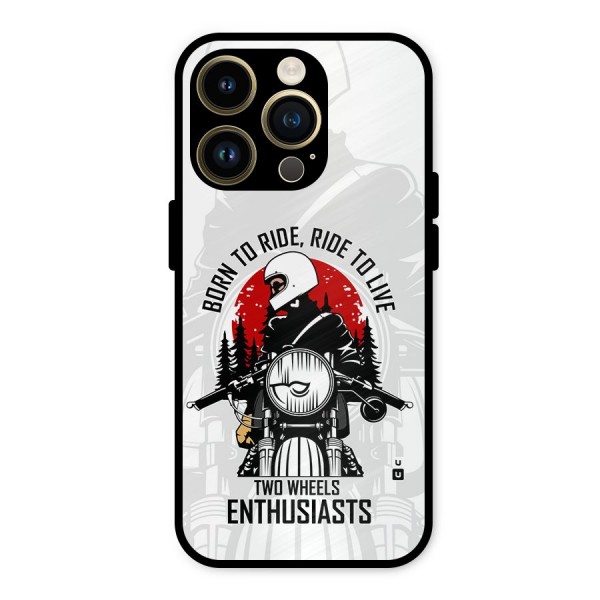 Ride To Live Metal Back Case for iPhone 14 Pro