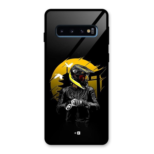 Rider Ready Glass Back Case for Galaxy S10