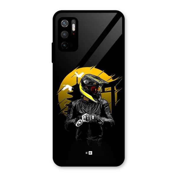 Rider Ready Glass Back Case for Poco M3 Pro 5G