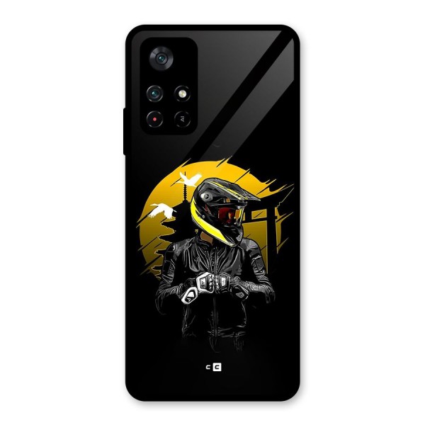 Rider Ready Glass Back Case for Poco M4 Pro 5G