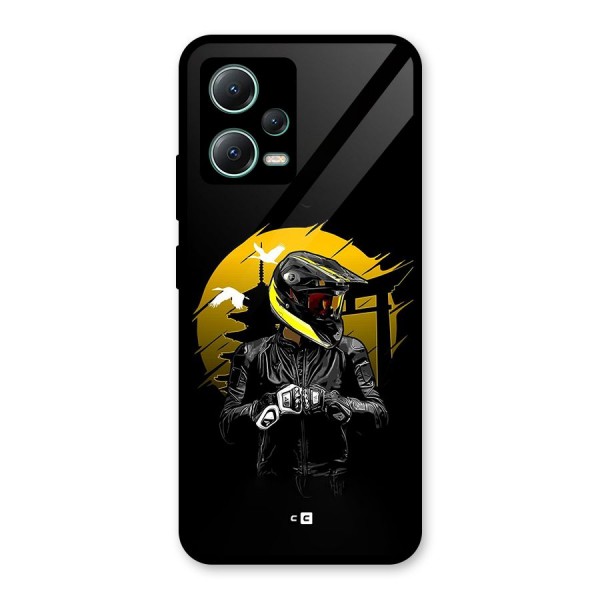 Rider Ready Glass Back Case for Poco X5