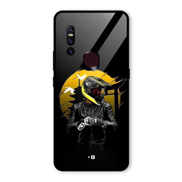 Rider Ready Glass Back Case for Vivo V15