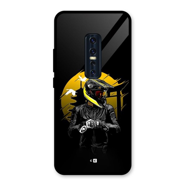 Rider Ready Glass Back Case for Vivo V17 Pro