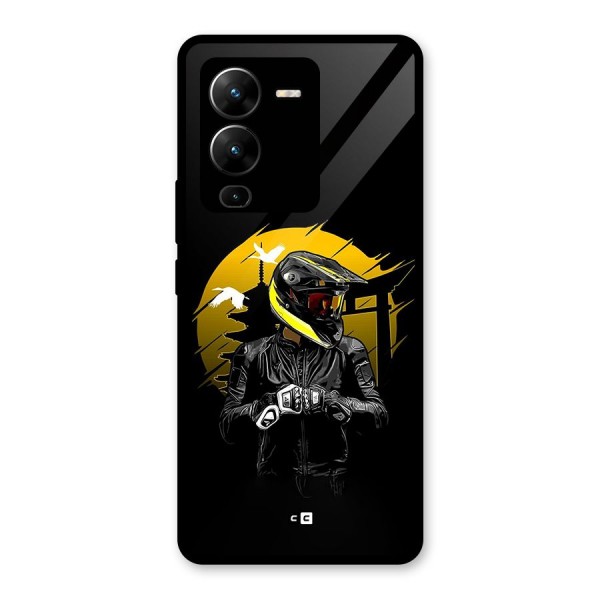 Rider Ready Glass Back Case for Vivo V25 Pro