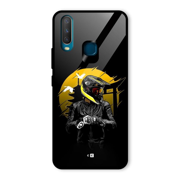 Rider Ready Glass Back Case for Vivo Y15