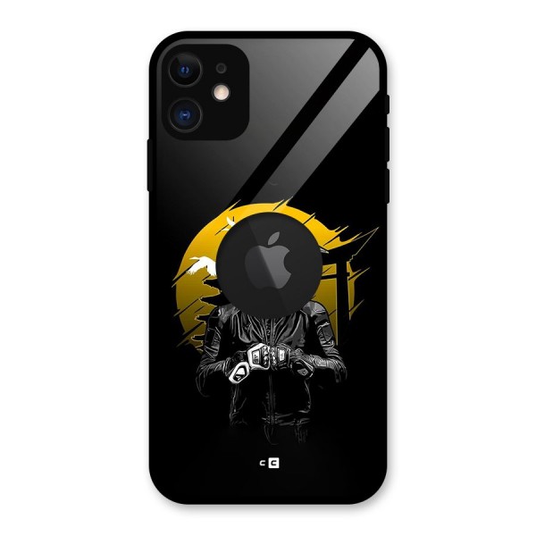 Rider Ready Glass Back Case for iPhone 11 Logo Cut