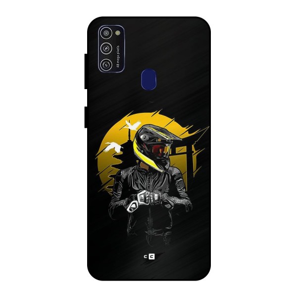 Rider Ready Metal Back Case for Galaxy M30s