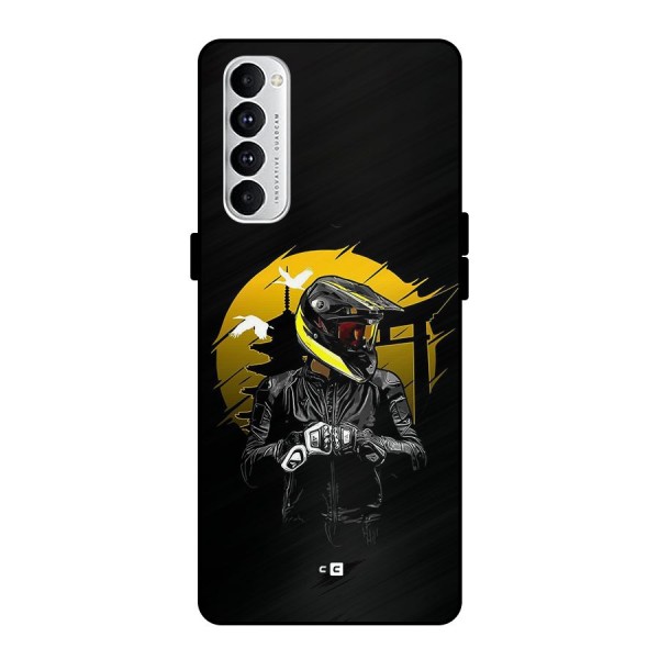 Rider Ready Metal Back Case for Oppo Reno4 Pro