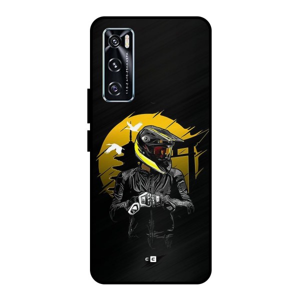 Rider Ready Metal Back Case for Vivo V20 SE