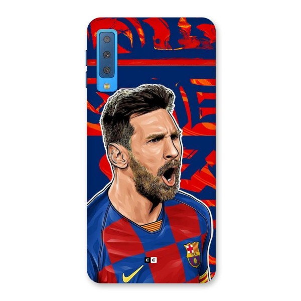 Roaring Soccer Star Back Case for Galaxy A7 (2018)