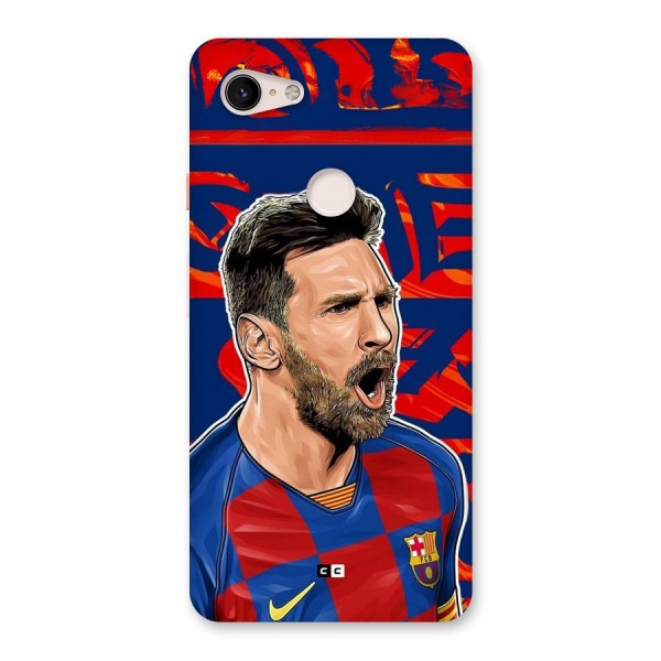 Roaring Soccer Star Back Case for Google Pixel 3 XL