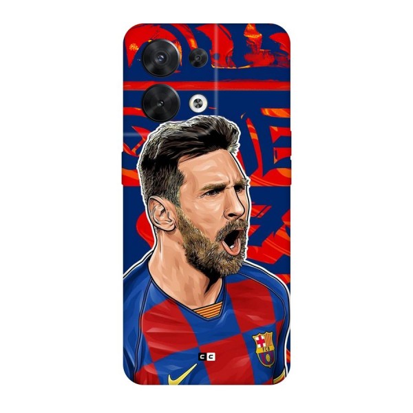 Roaring Soccer Star Back Case for Oppo Reno8 5G