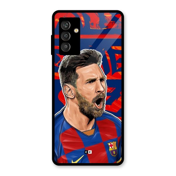 Roaring Soccer Star Glass Back Case for Galaxy M13