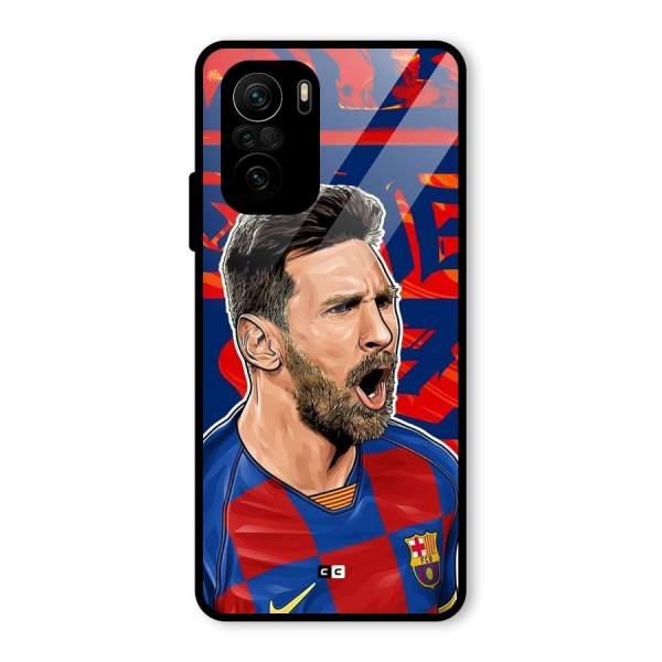 Roaring Soccer Star Glass Back Case for Mi 11x