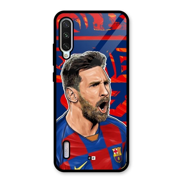 Roaring Soccer Star Glass Back Case for Mi A3