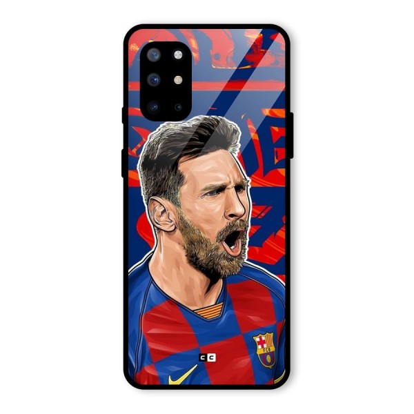 Roaring Soccer Star Glass Back Case for OnePlus 8T