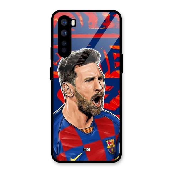 Roaring Soccer Star Glass Back Case for OnePlus Nord