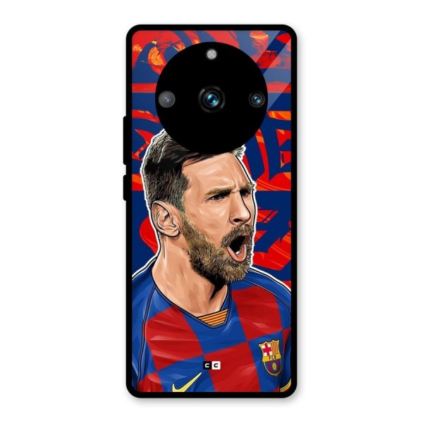 Roaring Soccer Star Glass Back Case for Realme 11 Pro