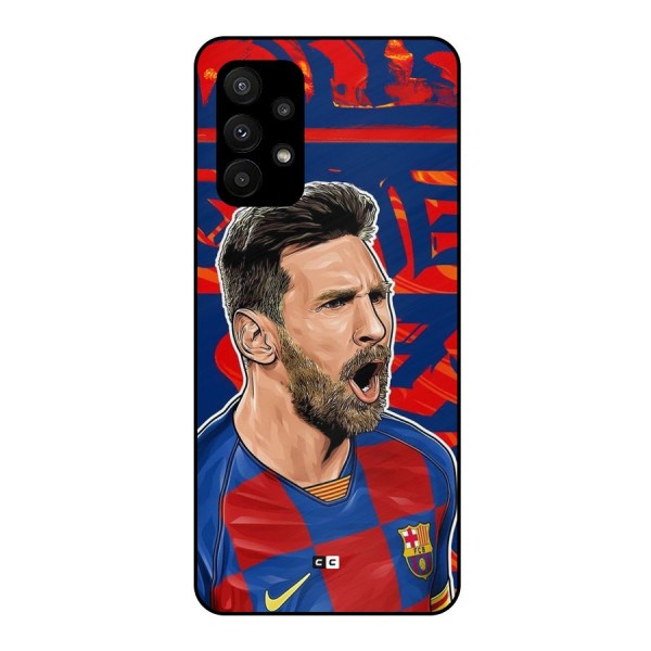 Roaring Soccer Star Metal Back Case for Galaxy A23