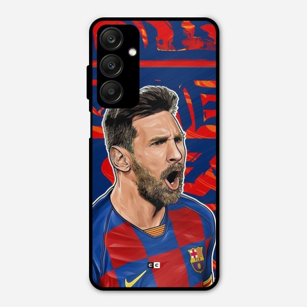 Roaring Soccer Star Metal Back Case for Galaxy A25 5G