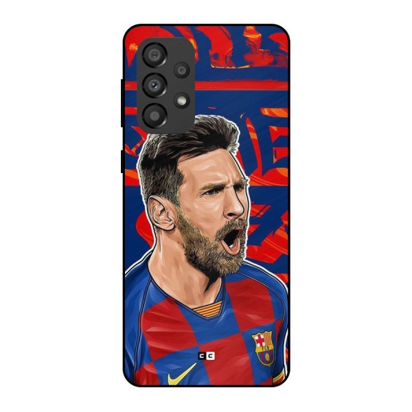 Roaring Soccer Star Metal Back Case for Galaxy A33 5G