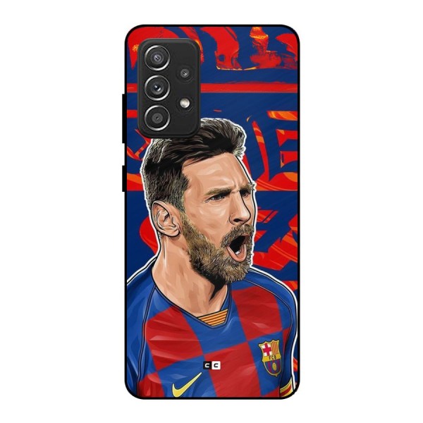 Roaring Soccer Star Metal Back Case for Galaxy A52