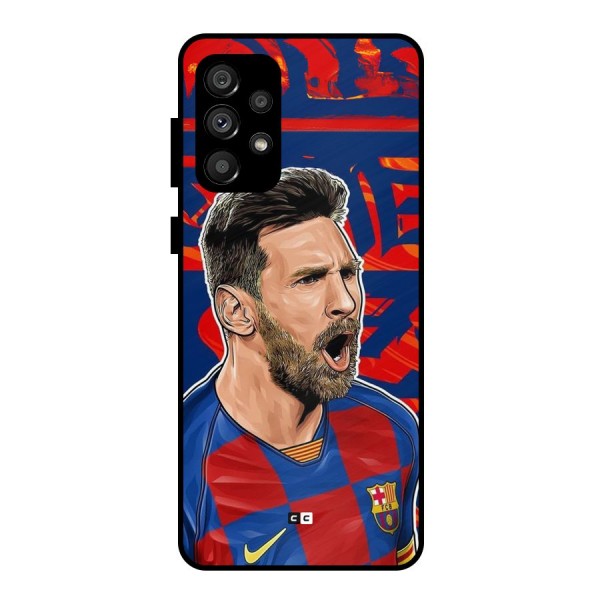 Roaring Soccer Star Metal Back Case for Galaxy A73 5G