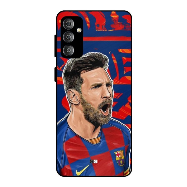 Roaring Soccer Star Metal Back Case for Galaxy F23