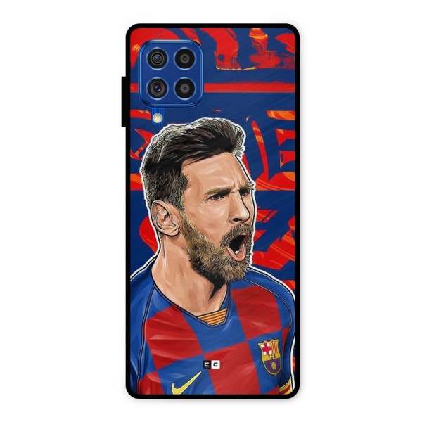 Roaring Soccer Star Metal Back Case for Galaxy F62