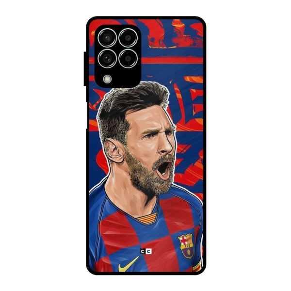 Roaring Soccer Star Metal Back Case for Galaxy M33