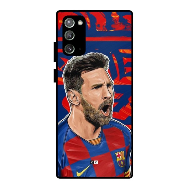 Roaring Soccer Star Metal Back Case for Galaxy Note 20