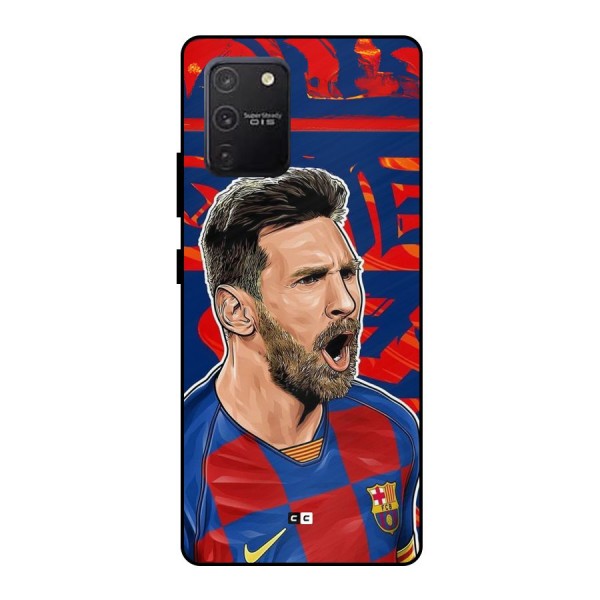 Roaring Soccer Star Metal Back Case for Galaxy S10 Lite