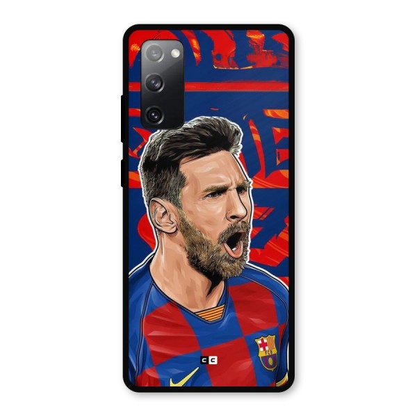 Roaring Soccer Star Metal Back Case for Galaxy S20 FE