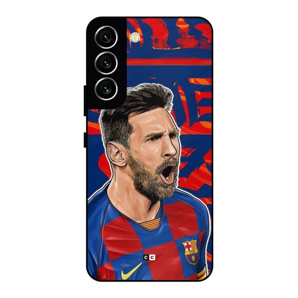 Roaring Soccer Star Metal Back Case for Galaxy S22 5G