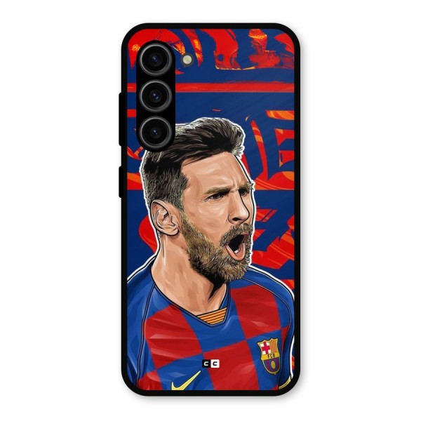 Roaring Soccer Star Metal Back Case for Galaxy S23