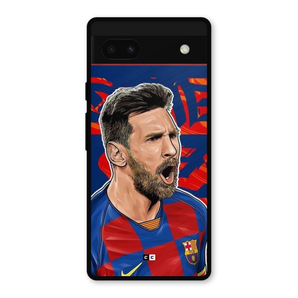 Roaring Soccer Star Metal Back Case for Google Pixel 6a