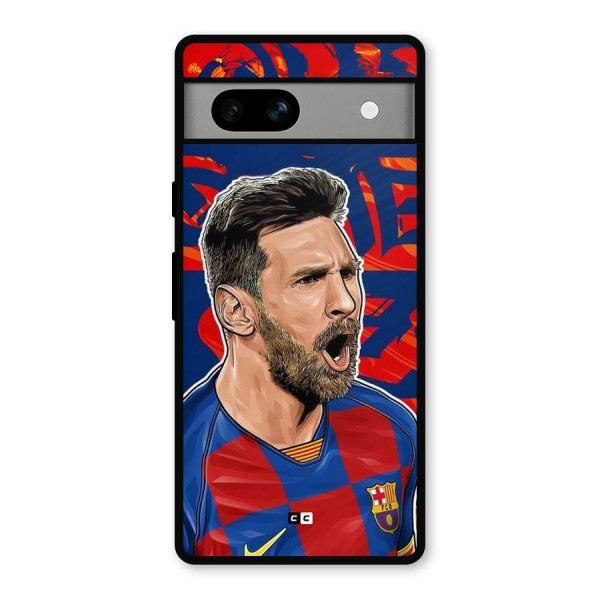 Roaring Soccer Star Metal Back Case for Google Pixel 7a