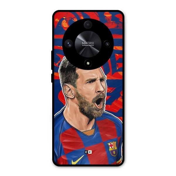 Roaring Soccer Star Metal Back Case for Honor X9b