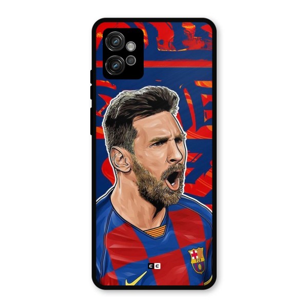 Roaring Soccer Star Metal Back Case for Moto G32