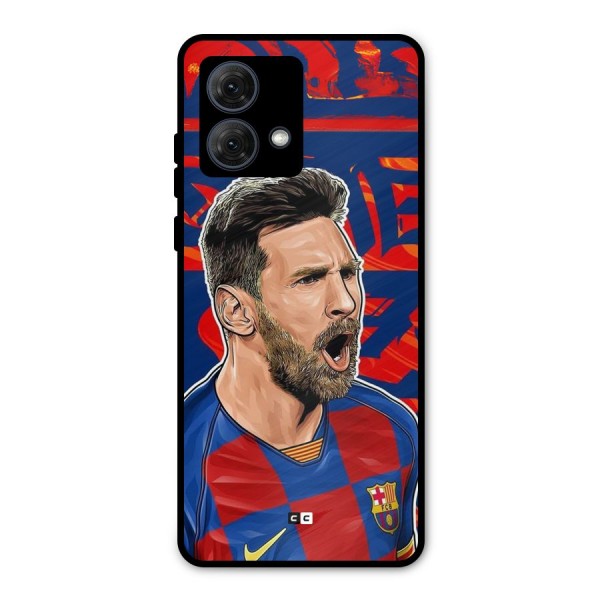 Roaring Soccer Star Metal Back Case for Moto G84