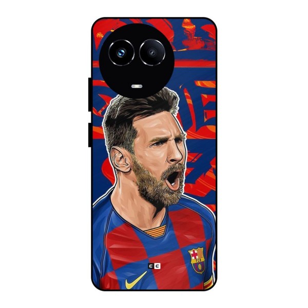 Roaring Soccer Star Metal Back Case for Realme 11 5G