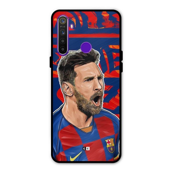 Roaring Soccer Star Metal Back Case for Realme 5i