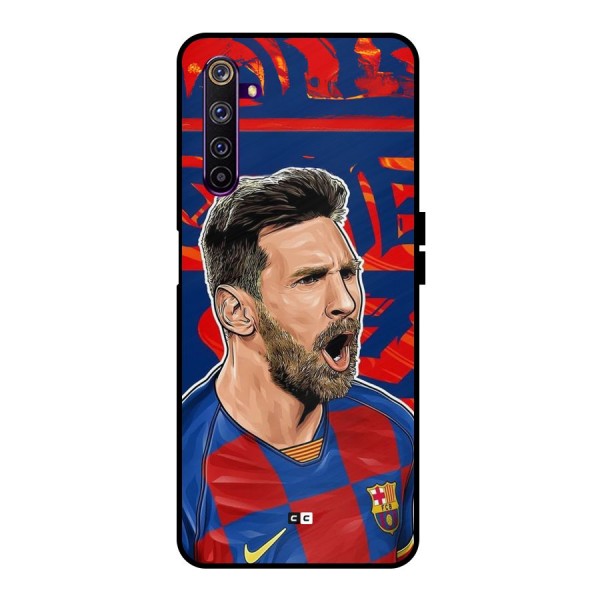 Roaring Soccer Star Metal Back Case for Realme 6 Pro