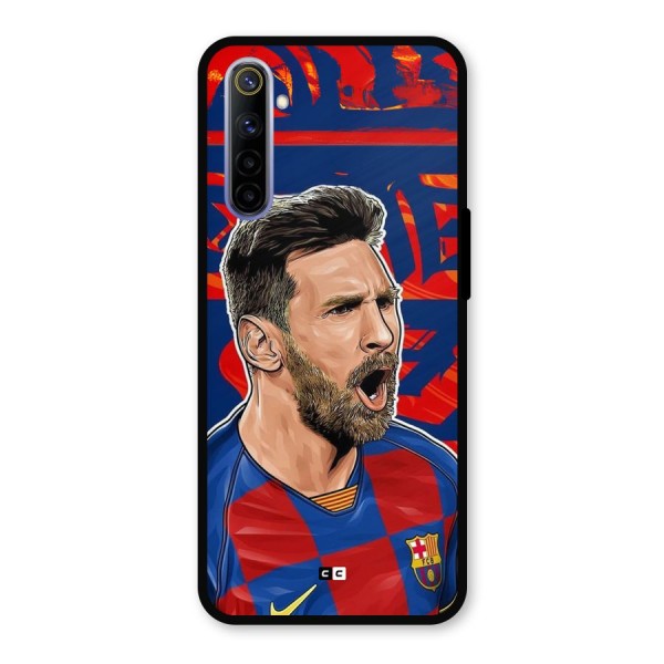 Roaring Soccer Star Metal Back Case for Realme 6i