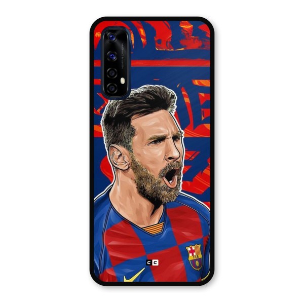 Roaring Soccer Star Metal Back Case for Realme 7