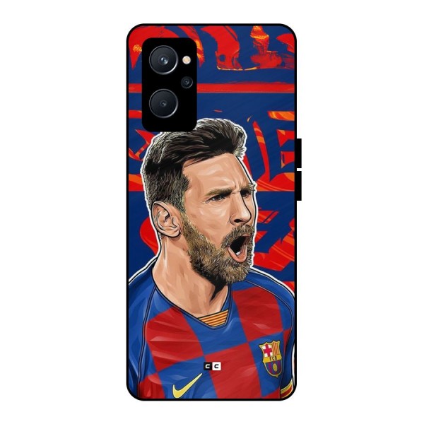 Roaring Soccer Star Metal Back Case for Realme 9i 5G