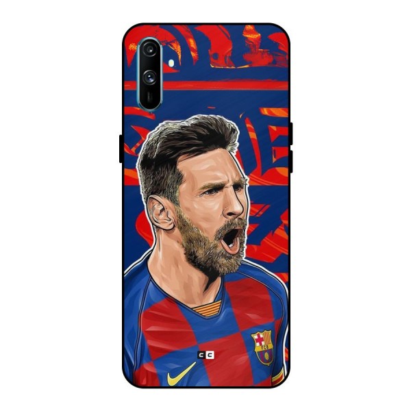 Roaring Soccer Star Metal Back Case for Realme C3