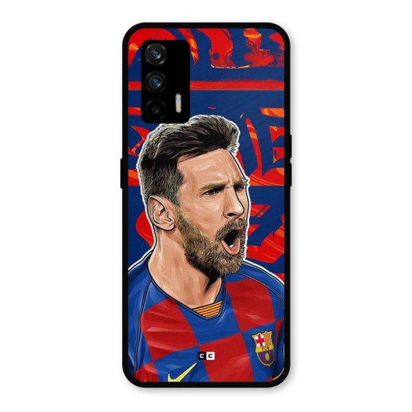 Roaring Soccer Star Metal Back Case for Realme GT 5G