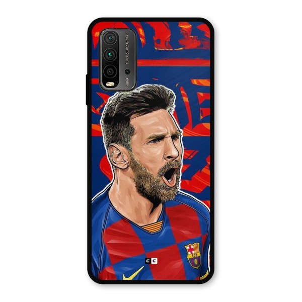 Roaring Soccer Star Metal Back Case for Redmi 9 Power